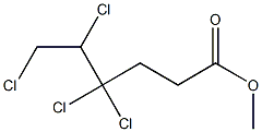 4,4,5,6-Tetrachlorocaproic acid methyl ester Structure