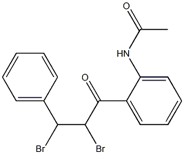 1-(2-Acetylaminophenyl)-2,3-dibromo-3-phenylpropan-1-one