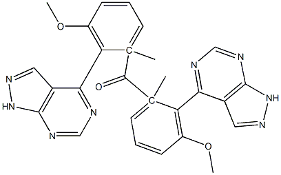 1-Methyl-1H-pyrazolo[3,4-d]pyrimidin-4-yl(3-methoxyphenyl) ketone Struktur