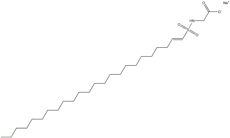 N-(1-Tetracosenylsulfonyl)glycine sodium salt Structure