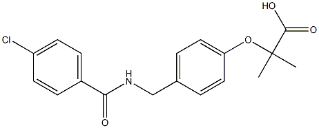  2-[4-(4-Chlorobenzoylaminomethyl)phenoxy]-2-methylpropionic acid