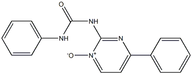 2-(3-フェニルウレイド)-4-フェニルピリミジン1-オキシド 化学構造式