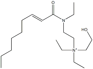 2-[N-Ethyl-N-(2-nonenoyl)amino]-N,N-diethyl-N-(2-hydroxyethyl)ethanaminium Structure