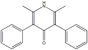 2,6-Dimethyl-3,5-diphenylpyridin-4(1H)-one Structure