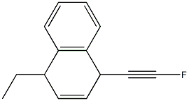 1-(Fluoroethynyl)-4-ethyl-1,4-dihydronaphthalene Struktur