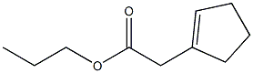 1-Cyclopentenylacetic acid propyl ester Struktur