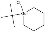 1-クロロ-1-tert-ブチルゲルマシクロヘキサン 化学構造式