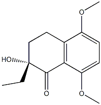 [R,(-)]-2-Ethyl-2-hydroxy-5,8-dimethoxytetralin-1-one Structure