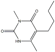 5-Butyl-3,6-dimethyluracil,,结构式