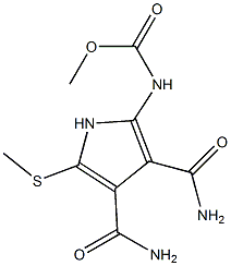  2-[(Methoxycarbonyl)amino]-5-[methylthio]-1H-pyrrole-3,4-dicarboxamide