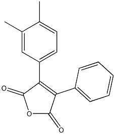 3-(3,4-Dimethylphenyl)-4-phenylfuran-2,5-dione 结构式