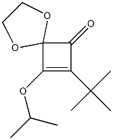 8-Isopropyloxy-7-tert-butyl-1,4-dioxaspiro[4.3]oct-7-en-6-one,,结构式