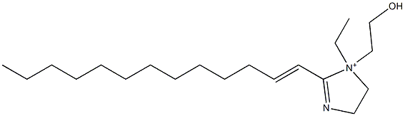 1-Ethyl-1-(2-hydroxyethyl)-2-(1-tridecenyl)-2-imidazoline-1-ium,,结构式