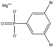 3,5-ジブロモフェニルホスホン酸マグネシウム 化学構造式