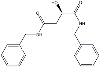 [R,(+)]-N,N'-Dibenzyl-2-hydroxysuccinamide Struktur