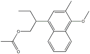 1-Acetoxy-2-butyl-3-methyl-4-methoxynaphthalene Structure