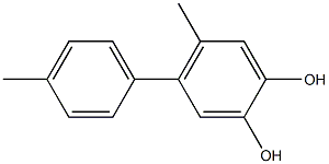 4-(4-Methylphenyl)-5-methylbenzene-1,2-diol Struktur