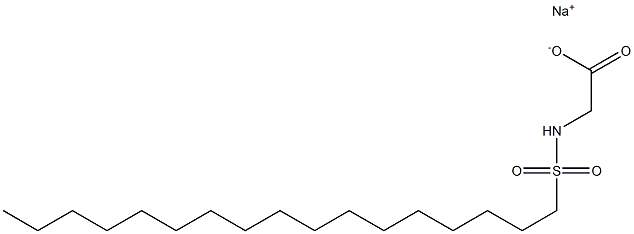 N-Heptadecylsulfonylglycine sodium salt,,结构式