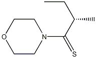 (+)-4-[(S)-2-Methyl-1-thiobutyl]morpholine,,结构式