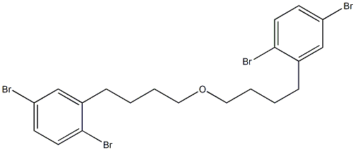 2,5-ジブロモフェニルブチルエーテル 化学構造式