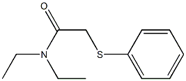 2-(Phenyl)thio-N,N-diethylacetamide Structure