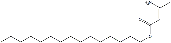 (Z)-3-Amino-2-butenoic acid pentadecyl ester 结构式