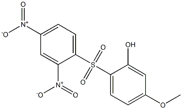 5-Methoxy-2-[(2,4-dinitrophenyl)sulfonyl]phenol Structure