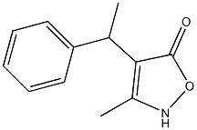 4-(1-Phenylethyl)-3-methylisoxazol-5(2H)-one Structure