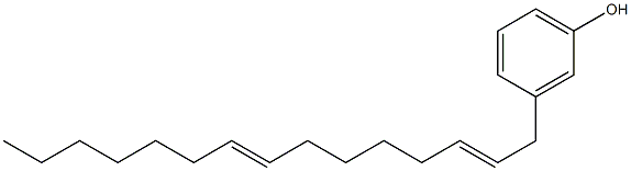 3-(2,8-Pentadecadienyl)phenol Struktur