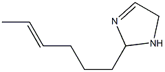 2-(4-Hexenyl)-3-imidazoline,,结构式