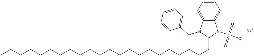 1-Benzyl-2,3-dihydro-2-docosyl-1H-benzimidazole-3-sulfonic acid sodium salt Structure