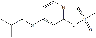 Methanesulfonic acid 4-(2-methylpropylthio)-2-pyridinyl ester,,结构式