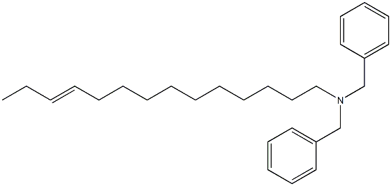 (11-Tetradecenyl)dibenzylamine,,结构式