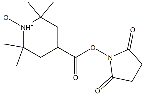 2,2,6,6-Tetramethyl-4-[(2,5-dioxopyrrolidin-1-yl)oxy]carbonylpiperidine 1-oxide Structure