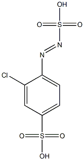 2-Chloro-4-sulfobenzenediazosulfonic acid Structure