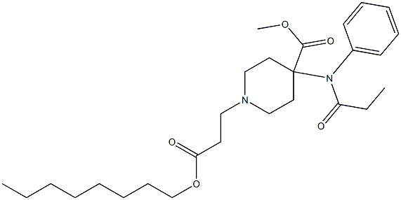  4-Methoxycarbonyl-4-(N-phenyl-N-propanoylamino)piperidine-1-propionic acid octyl ester