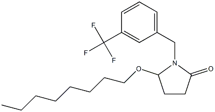 5-(Octyloxy)-1-[3-(trifluoromethyl)benzyl]pyrrolidin-2-one,,结构式