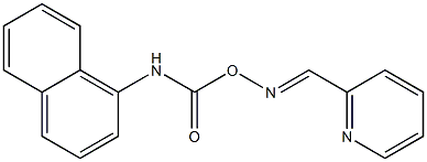 2-Pyridinecarbaldehyde O-(1-naphtylcarbamoyl)oxime 结构式