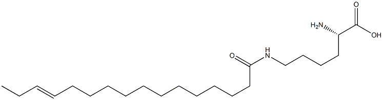 N6-(13-Hexadecenoyl)lysine Structure