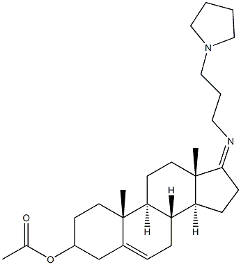 17-[[3-(1-Pyrrolidinyl)propyl]imino]androst-5-en-3-ol acetate