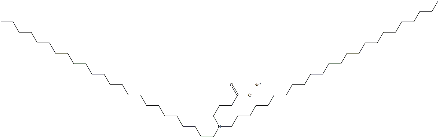 4-(Ditetracosylamino)butyric acid sodium salt,,结构式