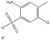 2-Amino-5-chloro-4-methylbenzenesulfonic acid potassium salt Structure