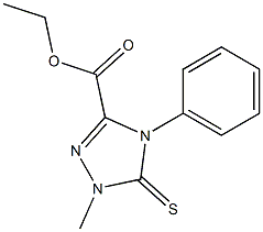  4,5-Dihydro-5-thioxo-1-methyl-4-phenyl-1H-1,2,4-triazole-3-carboxylic acid ethyl ester