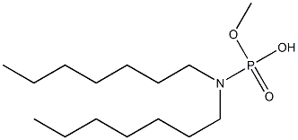 N,N-Diheptylamidophosphoric acid hydrogen methyl ester,,结构式