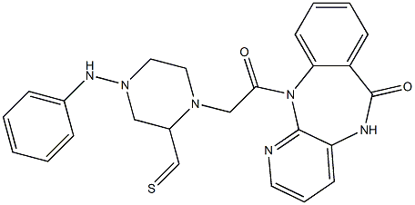  5,11-Dihydro-11-[[4-phenylamino(thiocarbonyl)-1-piperazinyl]acetyl]-6H-pyrido[2,3-b][1,4]benzodiazepin-6-one