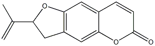 2-(1-Methylethenyl)-2H-furo[2,3-g][1]benzopyran-6(3H)-one Struktur