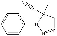 4,5-Dihydro-4-methyl-3-phenyl-3H-1,2,3-triazole-4-carbonitrile Struktur