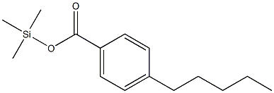 4-Pentylbenzoic acid trimethylsilyl ester,,结构式