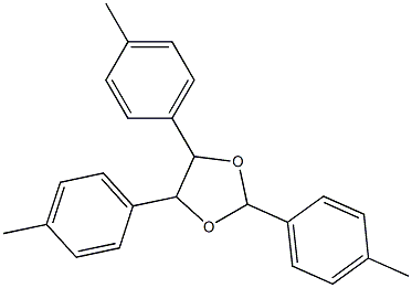 2,4,5-Tri(4-methylphenyl)-4,5-dihydro-1,3-dioxole 结构式