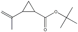 2-(1-Methylethenyl)cyclopropane-1-carboxylic acid tert-butyl ester Struktur